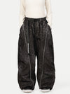 Women's Wild Motion Reflective Cargo Pockets Extra Baggy Snowboard Pants