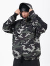 Men's Mountain Freestyle Cargo Pocket Pullover Bomber Snowboard Jacket
