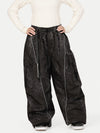 Women's Wild Motion Reflective Cargo Pockets Extra Baggy Snowboard Pants