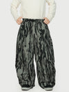 Men's Wild Motion Reflective Cargo Pockets Extra Baggy Snowboard Pants