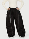 Women's Wild Motion Reflective Cargo Pockets Extra Baggy Snowboard Pants