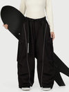 Women's Wild Motion Reflective Cargo Pockets Extra Baggy Snowboard Pants