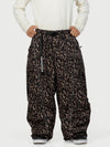 Men's Wild Motion Reflective Cargo Pockets Extra Baggy Snowboard Pants
