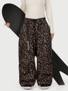 Women's Wild Motion Reflective Cargo Pockets Extra Baggy Snowboard Pants