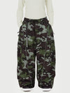 Women's Wild Motion Reflective Cargo Pockets Extra Baggy Snowboard Pants