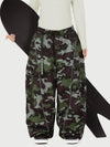 Women's Wild Motion Reflective Cargo Pockets Extra Baggy Snowboard Pants