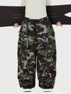 Women's Wild Motion Reflective Cargo Pockets Extra Baggy Snowboard Pants