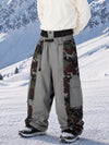 Men's Wild Motion Reflective Colorblock Extra Baggy Snow Pants