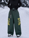 Women's Park Rider Hyper Flux Urban Graffiti Cargo Freestyle Baggy Snowboard Pants