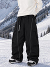 Men's Wild Motion Reflective Cargo Pockets Extra Baggy Snowboard Pants