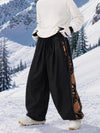 Men's Hyper Flux Side Zip Graffiti Panel Extra Baggy Freestyle Snow Pants