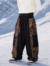 Men's Wild Motion Reflective Colorblock Extra Baggy Snow Pants