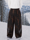Men's Nightline Reflective Curve Park Baggy Snowboarding Pants