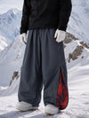 Men's Hyper Flux Side Zip Graffiti Panel Extra Baggy Freestyle Snow Pants
