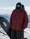 Men's UrbanCraft Street Utility Freestyle Snow Jacket – Reflective Hood & Workwear Design