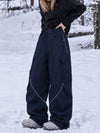 Women's Camden Punk Reflective Street Utility Baggy Cargo Snowboard Pants – Freestyle Fit