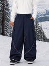 Men's Camden Punk Reflective Street Utility Cargo Snowboard Pants – Baggy Freestyle Fit