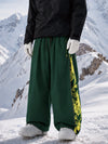Men's Hyper Flux Side Zip Graffiti Panel Extra Baggy Freestyle Snow Pants
