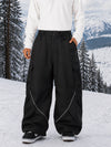 Men's Camden Punk Reflective Street Utility Cargo Snowboard Pants – Baggy Freestyle Fit