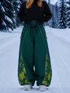 Women's Hyper Flux Jogger Baggy Snowboard Pants with Graffiti Panel & Reflective Line