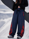 Women's Hyper Flux Jogger Baggy Snowboard Pants with Graffiti Panel & Reflective Line