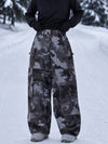 Women's Nightline Park Rider Reflective Trim Cargo Pockets Baggy Snow Pants