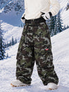Men's Utility Cargo Baggy Snow Pants – Multi Pocket Street Belt Design