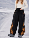 Women's Hyper Flux Graffiti Panel Reflective Line Jogger Baggy Snowboard Pants