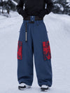 Women's Park Rider Hyper Flux Urban Graffiti Cargo Freestyle Baggy Snowboard Pants