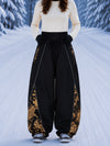 Women's Hyper Flux Graffiti Panel Reflective Line Jogger Baggy Snowboard Pants