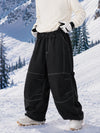 Men's UrbanCraft Workwear Baggy Snow Pants with Enhanced Knee Mobility Design