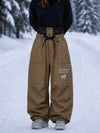 Women's Camden Punk Rivet Street Utility Cargo Snowboard Pants – Baggy Freestyle Fit