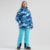 Women's SMN Winter Forest Two Piece Snowsuits Snow Jacket & Pants Set