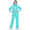 Women's Blue Magic Winter Chic Full Body One Piece Ski Jumpsuit Winter Snowsuits