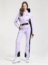Women's Gsou Snow Classic Faux-Fur Trim Flare Dawn Ski Suit