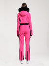Women's Gsou Snow Classic Faux-Fur Trim Flare Dawn Ski Suit