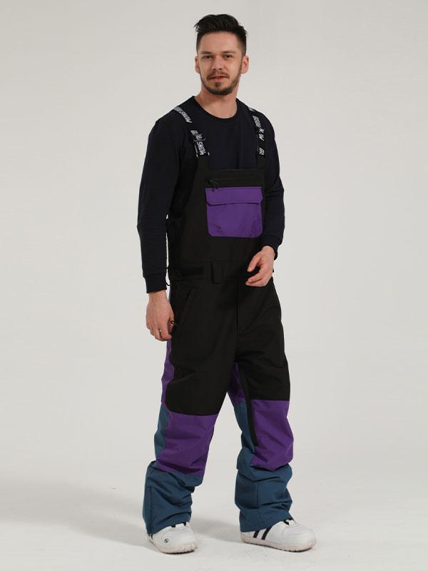 Gsou Snow Pants ADSSDQ Men Snow Bibs Ski Pants Baggy Snowboard