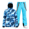 Women's SMN Winter Forest Two Piece Snowsuits Snow Jacket & Pants Set