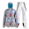 Women's SMN Winter Forest Two Piece Snowsuits Snow Jacket & Pants Set