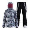 Women's SMN Winter Forest Two Piece Snowsuits Snow Jacket & Pants Set