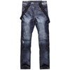 Men's Winter Warm Waterproof Hip Snowboard Denim Pants Jeans - snowshred.com.au