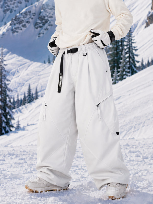 Men's TerrainFlex Freestyle Oversized Cargo Snowboard Pants – Crew Edition
