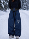 Women's Camden Punk Rivet Street Utility Cargo Snowboard Pants – Baggy Freestyle Fit