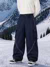 Men's Camden Punk Reflective Street Utility Cargo Snowboard Pants – Baggy Freestyle Fit