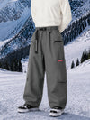 Men's Utility Techline Durable Stretch Cargo Baggy Freestyle Fit Snowboard Pants