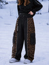 Women's Wild Motion Reflective Colorblock Extra Baggy Snow Pants