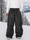 Men's Utility Cargo Baggy Snow Pants – Multi Pocket Street Belt Design