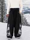 Men's Hyper Flux Graffiti Panel Reflective Jogger Baggy Snowboard Pants