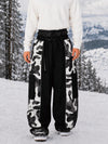 Men's Wild Motion Reflective Colorblock Extra Baggy Snow Pants