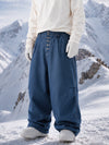 Men's Raw Utility Rivet Workwear Denim Snow Pants – Double Back Pocket Oversized Fit